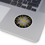 Canine Stars (By Sky Dogs Art) Round Vinyl Stickers