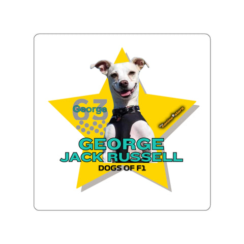 George Jack Russell from Dogs of F1 (By It's Beegee) Die-Cut Stickers