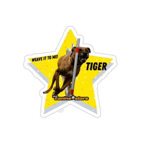 Tiger - Weave it to me (By It's Beegee) Die-Cut Stickers