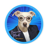 BowWowie Mandel (By It's Beegee) Round Vinyl Stickers